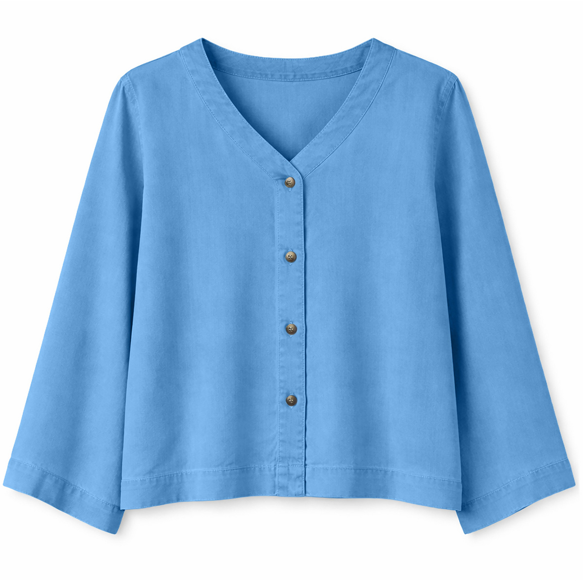 Image of Mazine Donna Camicetta V-Neck Tencel