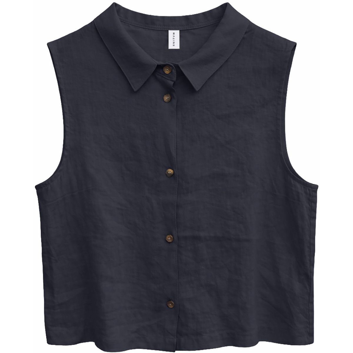 Image of Mazine Damen Sleeveless Linen Bluse