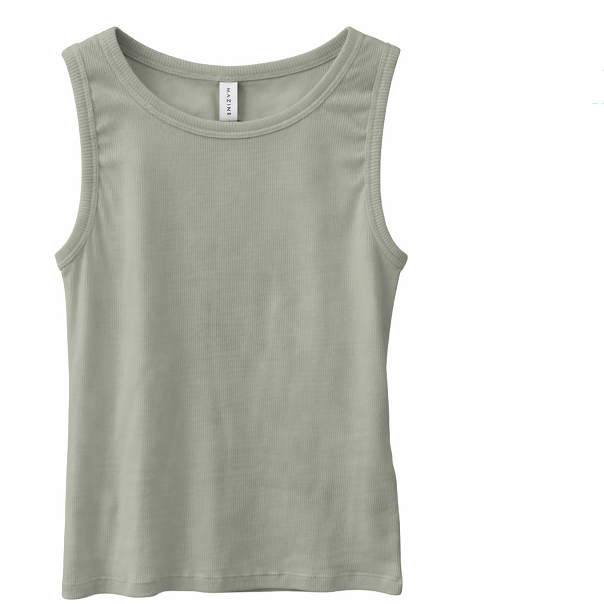 Mazine Damen Basic Top (Größe S, grau)