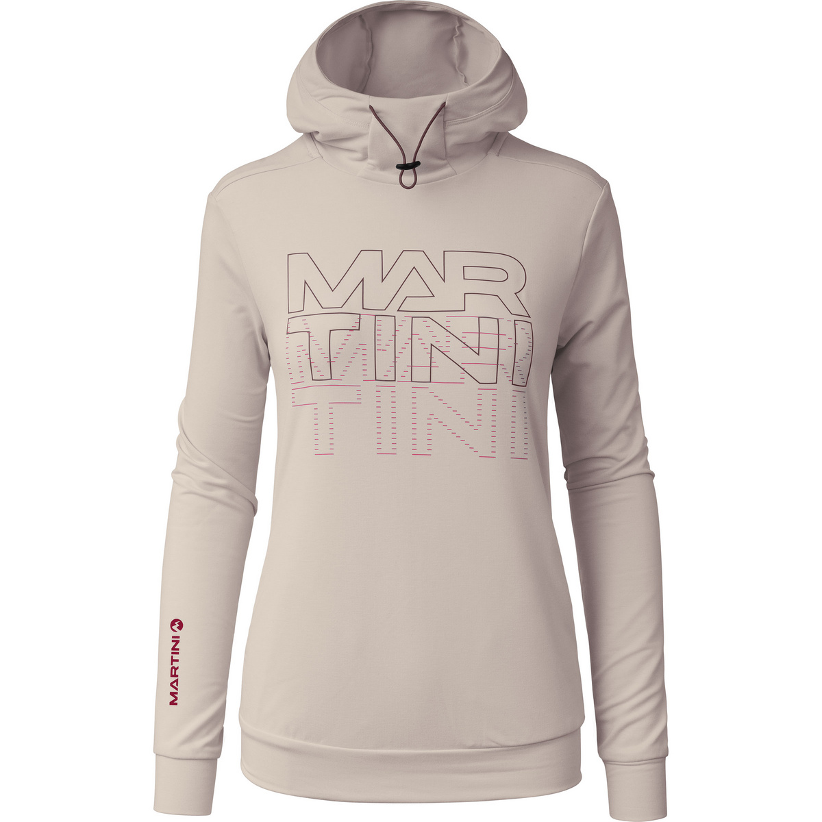 Martini Sportswear Damen Alpmate Roots ML Hoodie (Größe XS, beige)