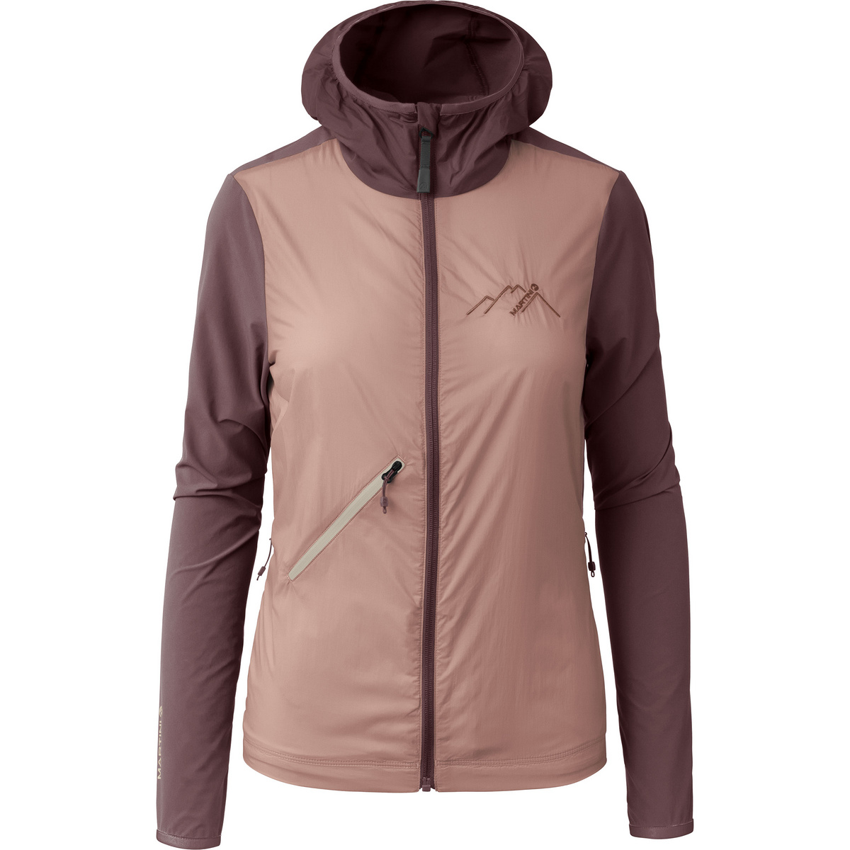 Martini Sportswear Damen Alpmate WB Hybrid Hoodie Jacke (Größe M, beige)