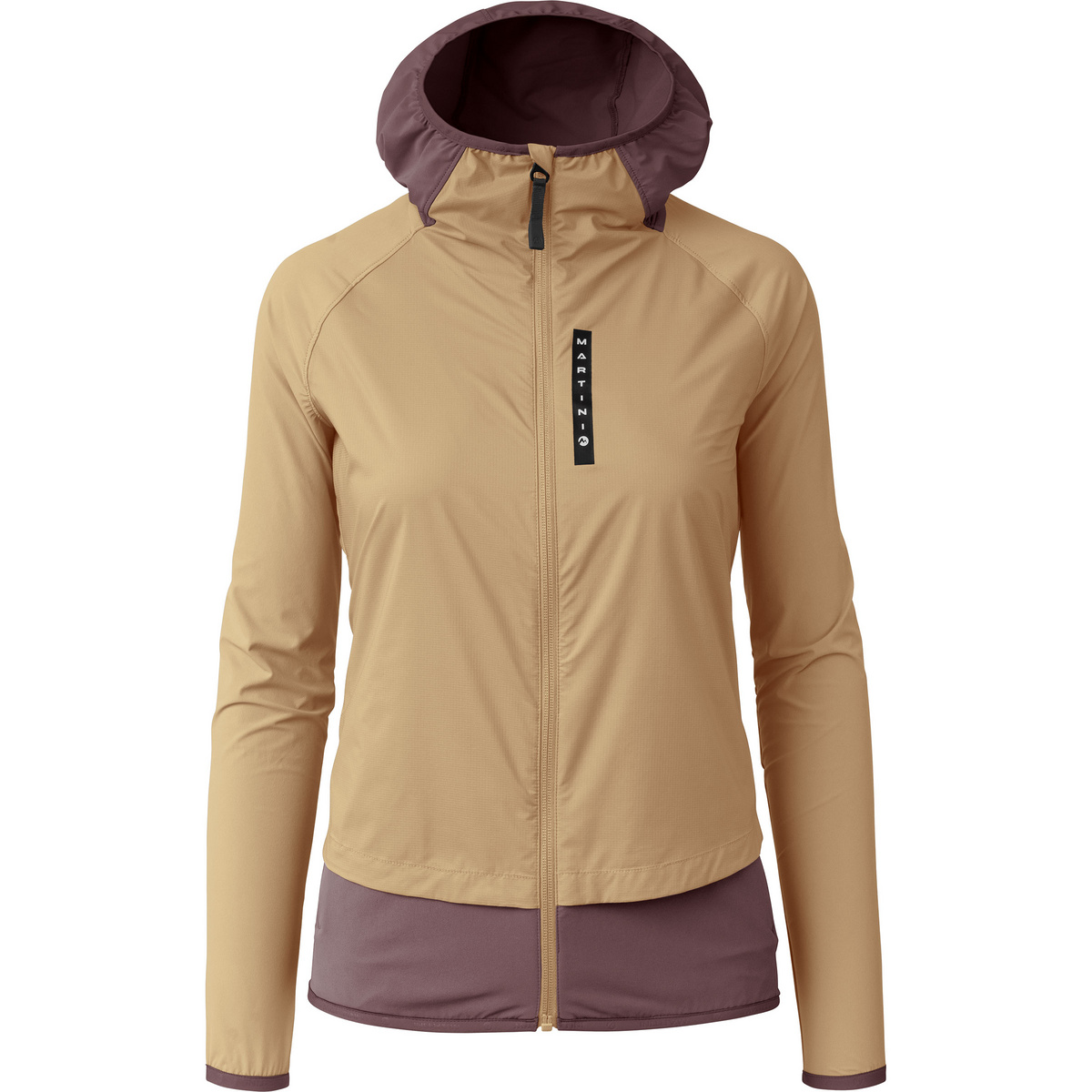 Martini Sportswear Damen Hillclimb WB Hybrid Hoodie Jacke (Größe XS, beige)