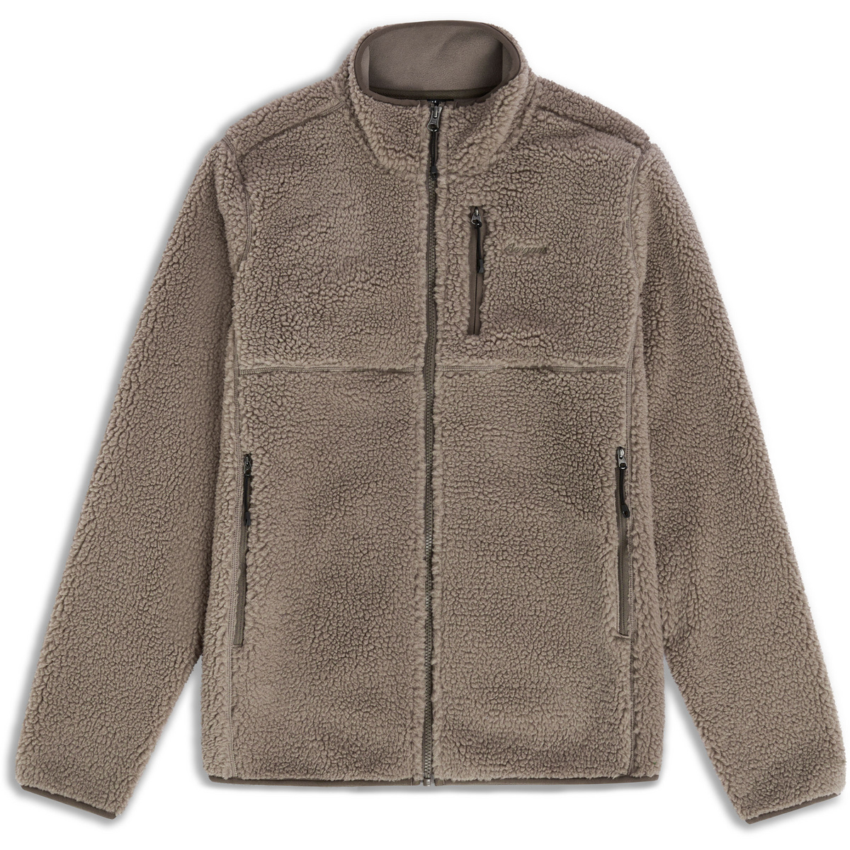 Bergans Herren Lunnan Pile Fleece Jacke (Größe L, braun)