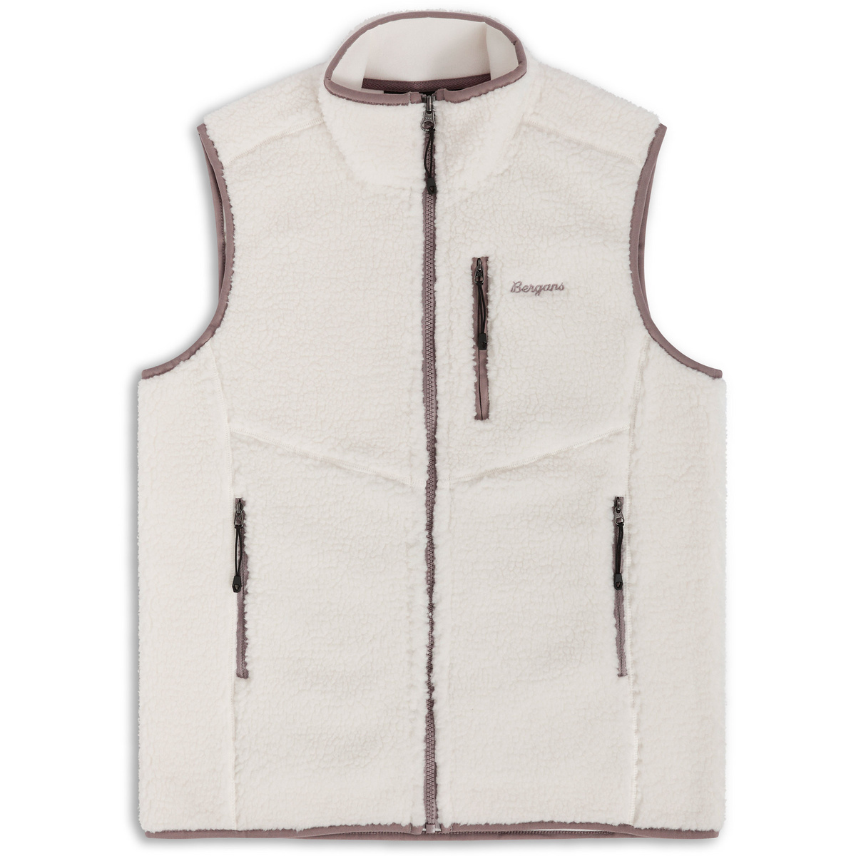 Bergans Damen Lunnan Pile Fleece Weste (Größe L, weiss)