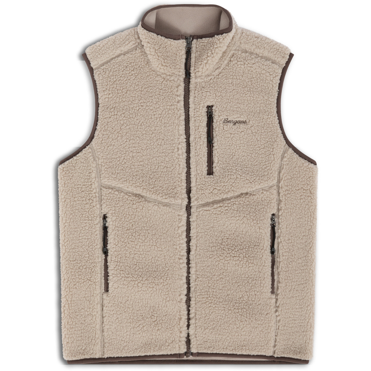 Bergans Damen Lunnan Pile Fleece Weste (Größe L, beige)