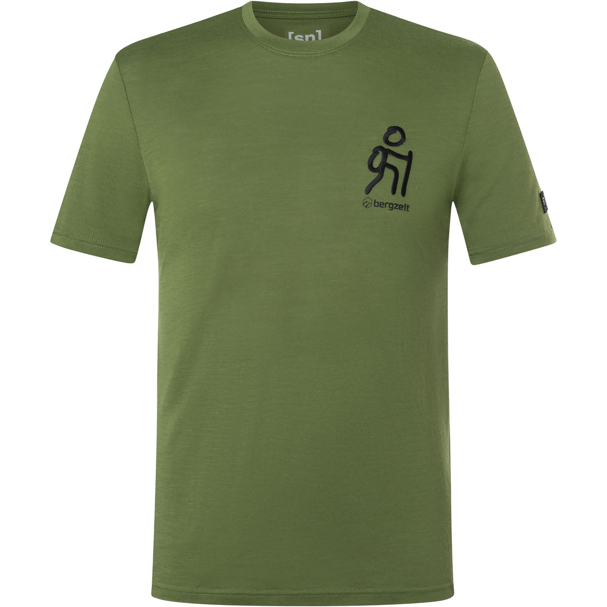 Super.Natural Herren Bergzeit Pathfinder T-Shirt (Größe M, oliv)