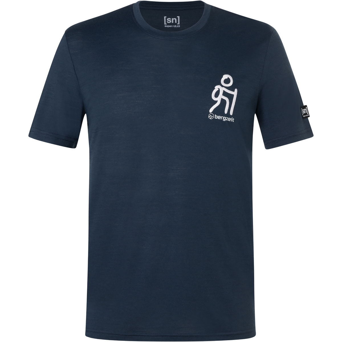 Super.Natural Herren Bergzeit Pathfinder T-Shirt (Größe XL, blau)
