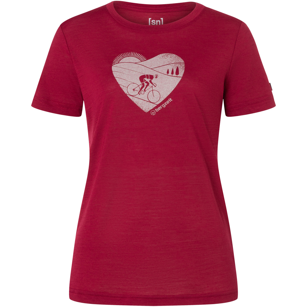 Image of Super.Natural Damen Bergzeit Bike Heart T-Shirt