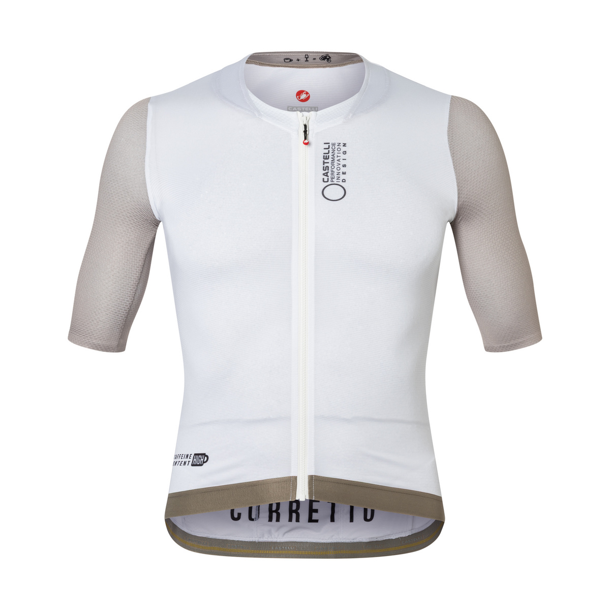 Castelli Herren Corretto Trikot (Größe XL, weiss)