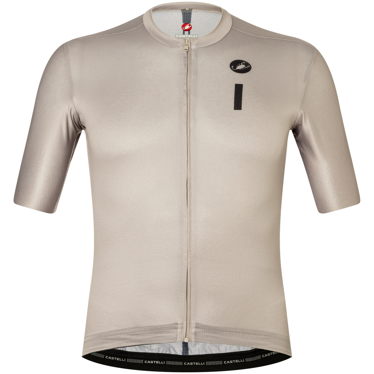 Castelli Herren Drittone Logo Trikot (Größe S, beige)
