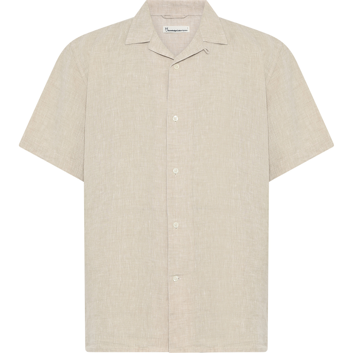 Image of KnowledgeCotton Apparel Herren Box Linen Hemd