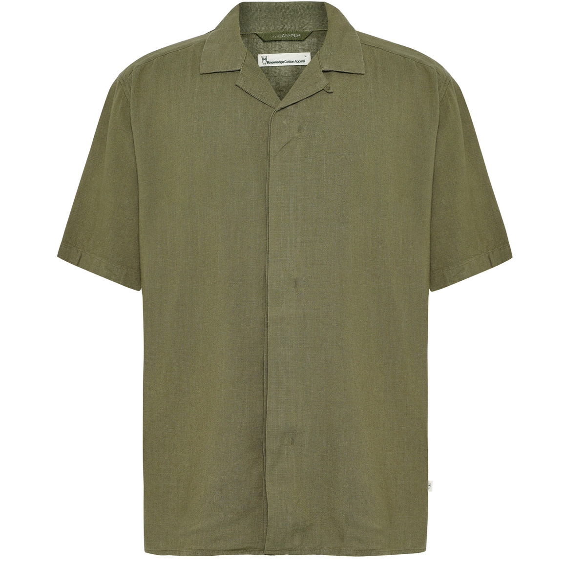 Image of KnowledgeCotton Apparel Herren Linen-Mix Hemd