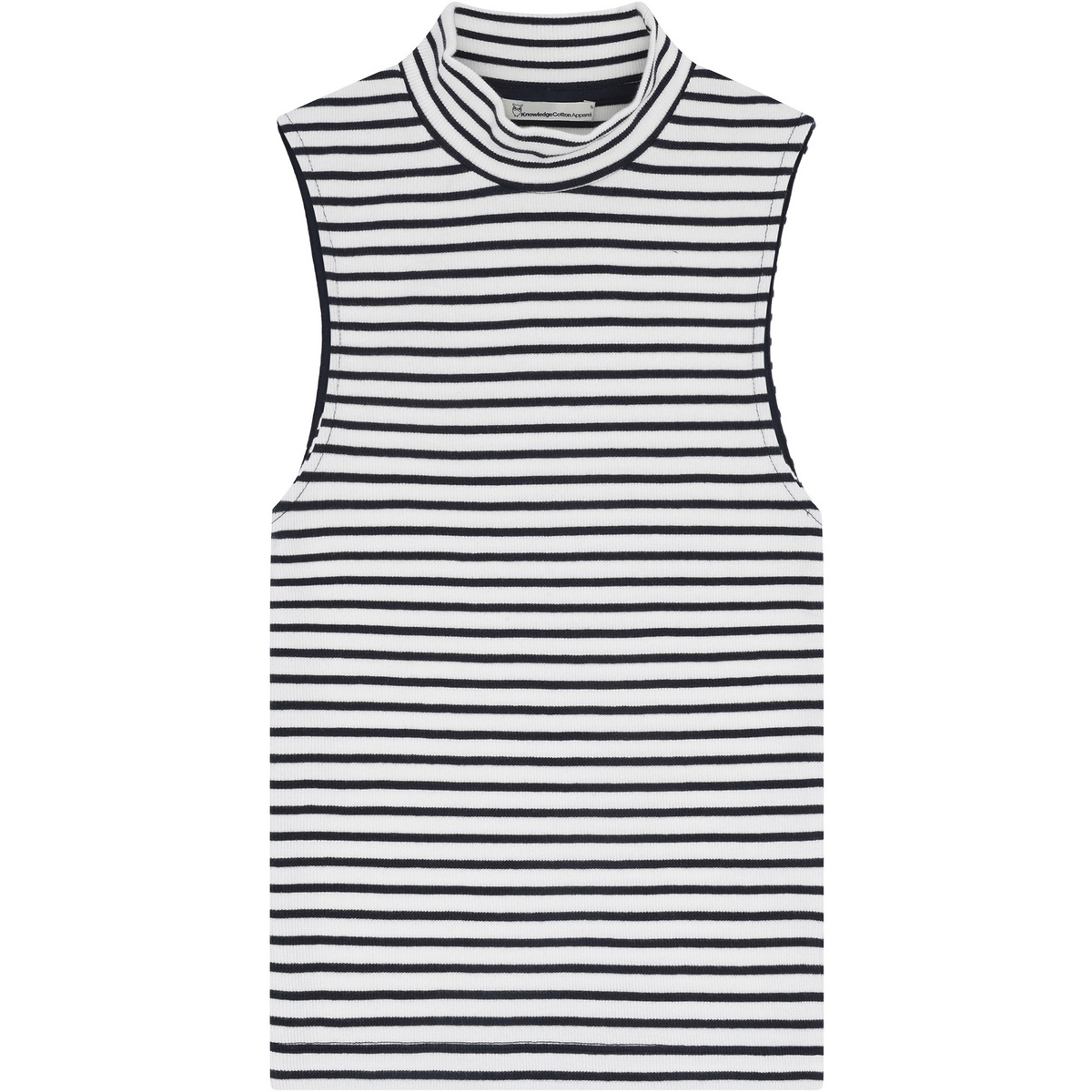 Image of KnowledgeCotton Apparel Donna Canotta High Neck Rib