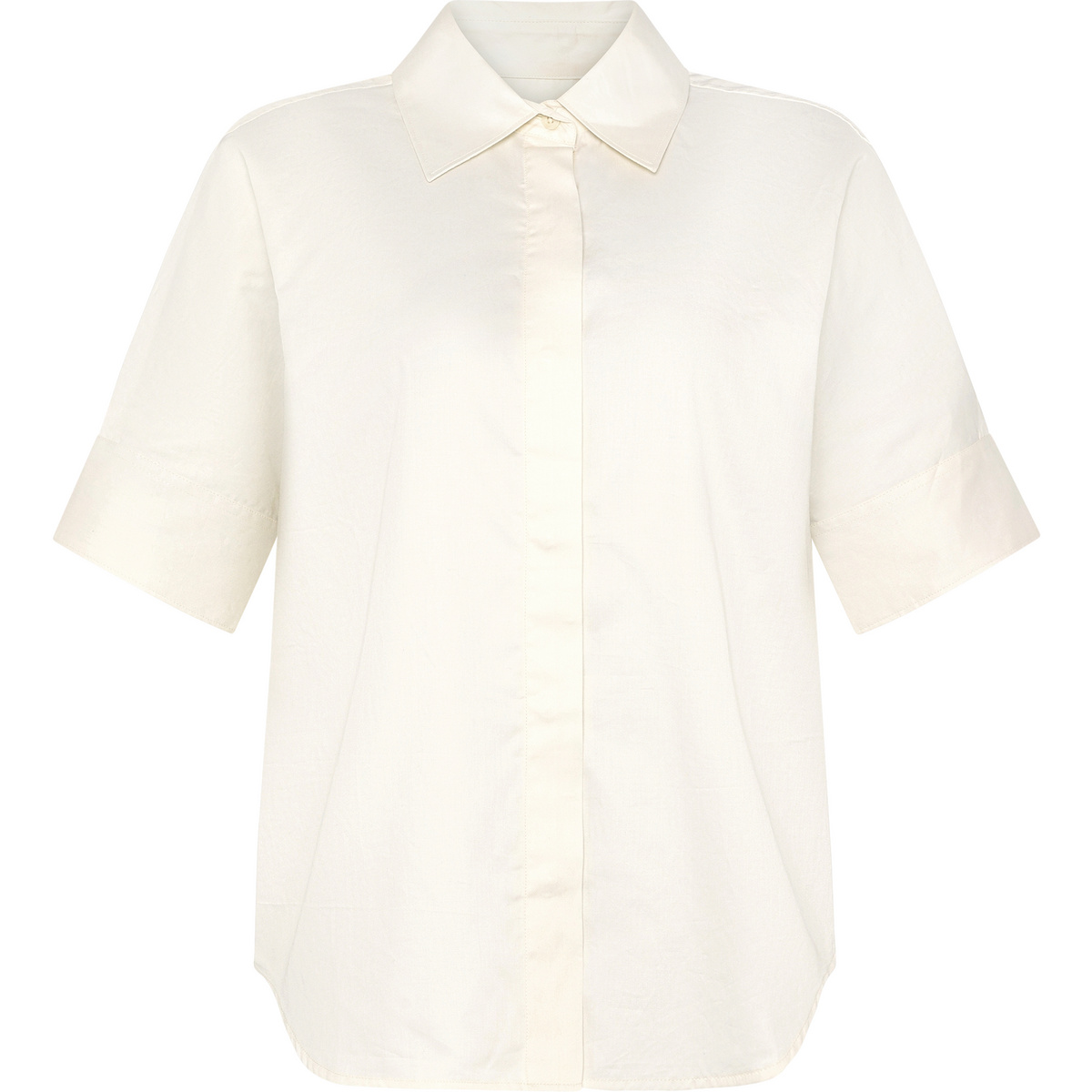 Image of KnowledgeCotton Apparel Donna Camicetta Satin