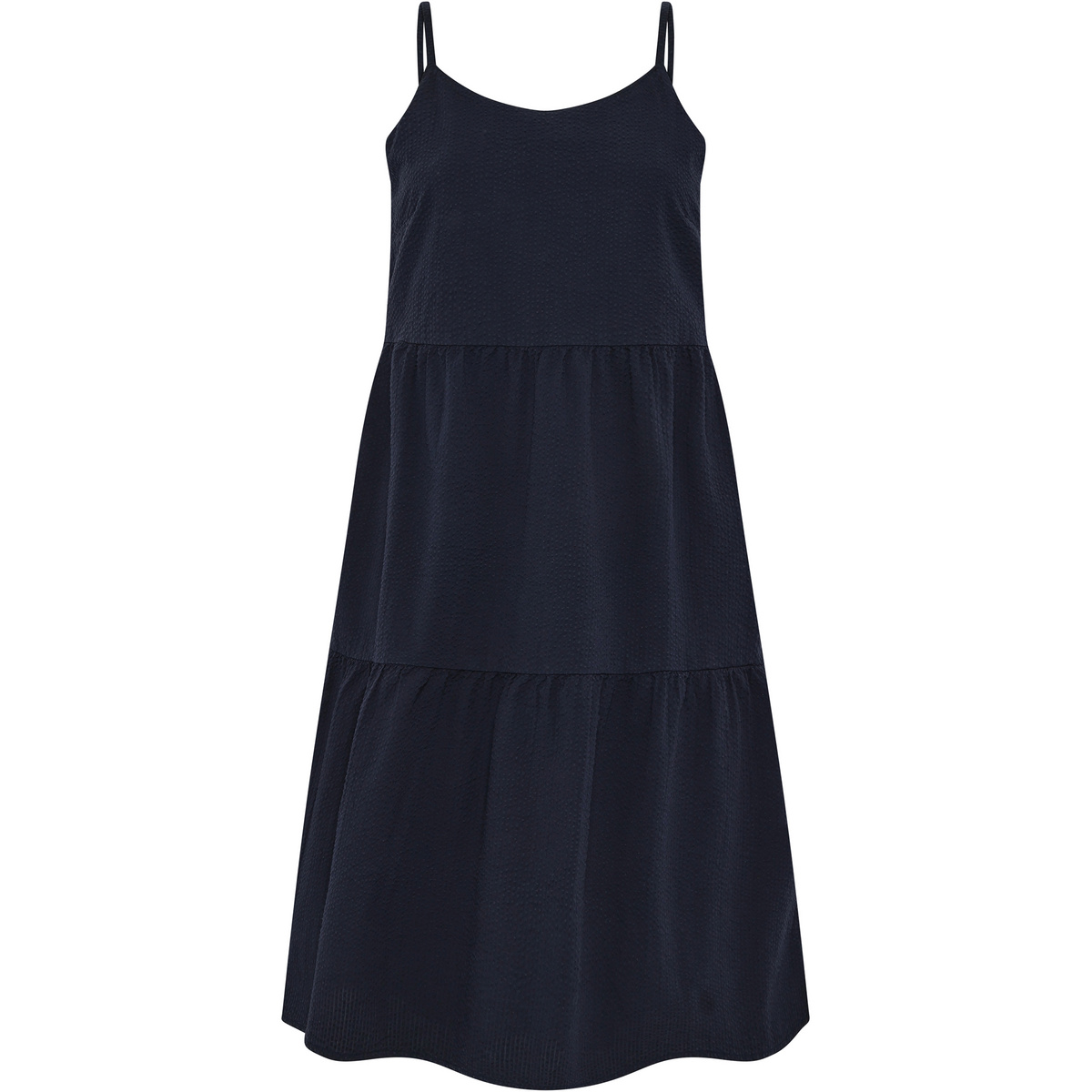 Image of KnowledgeCotton Apparel Damen Seersucker Strap Kleid