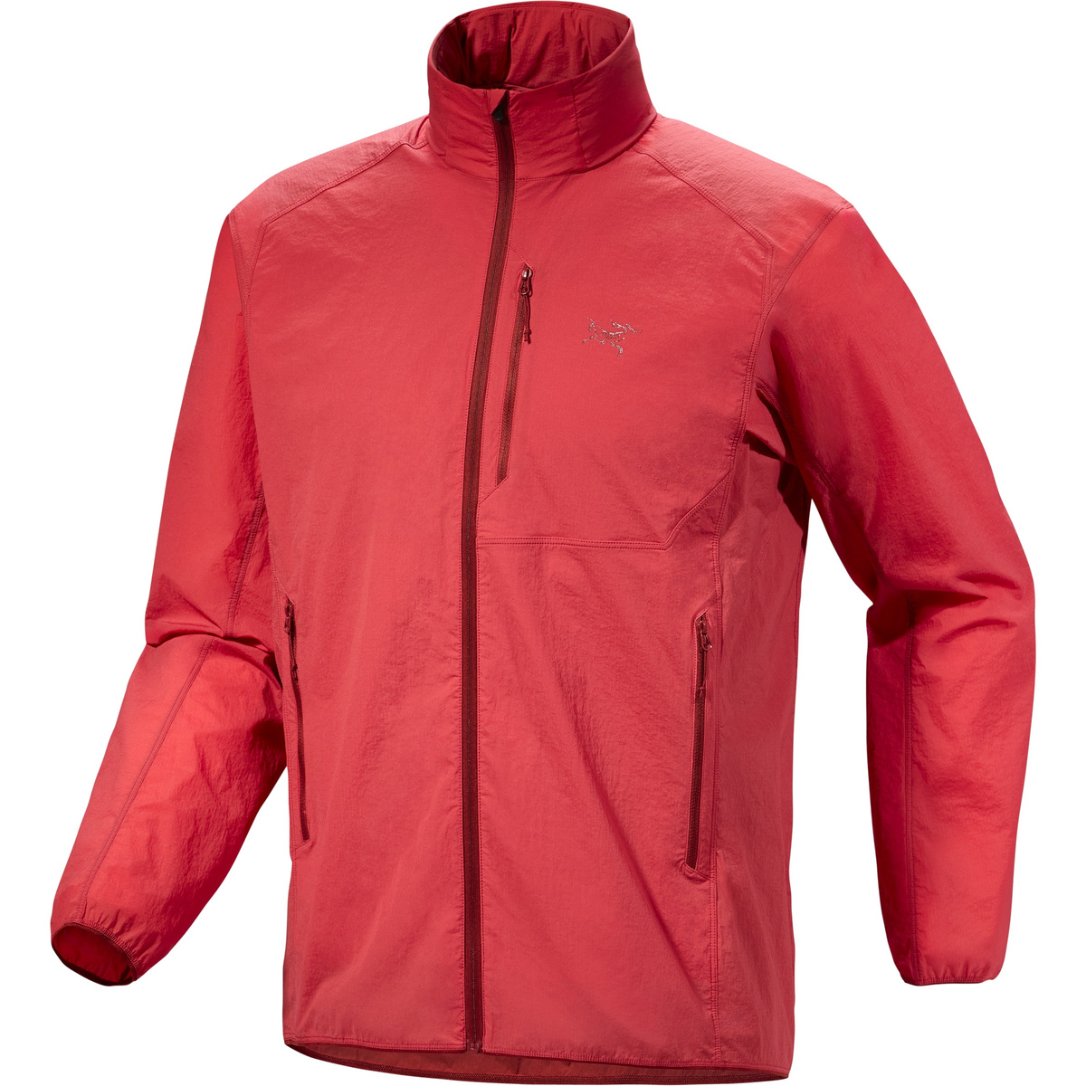 Arcteryx Herren Ossa Stowhood Jacke (Größe L, rot)
