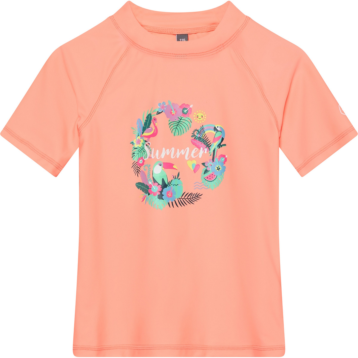 Color Kids Kinder Print UV Shirt (Größe 98, rosa)