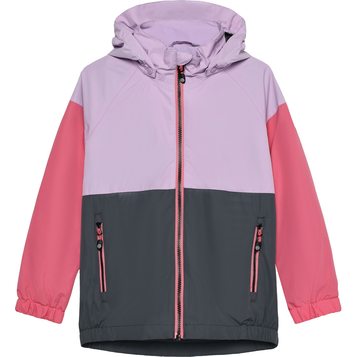 Color Kids Kinder Colorblock Jacke (Größe 116, lila)