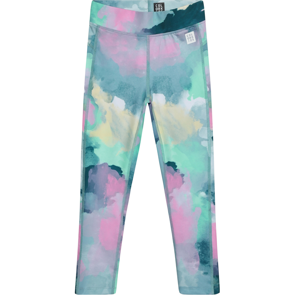 Color Kids Kinder Aop Sport Tights (Größe 110, tuerkis)