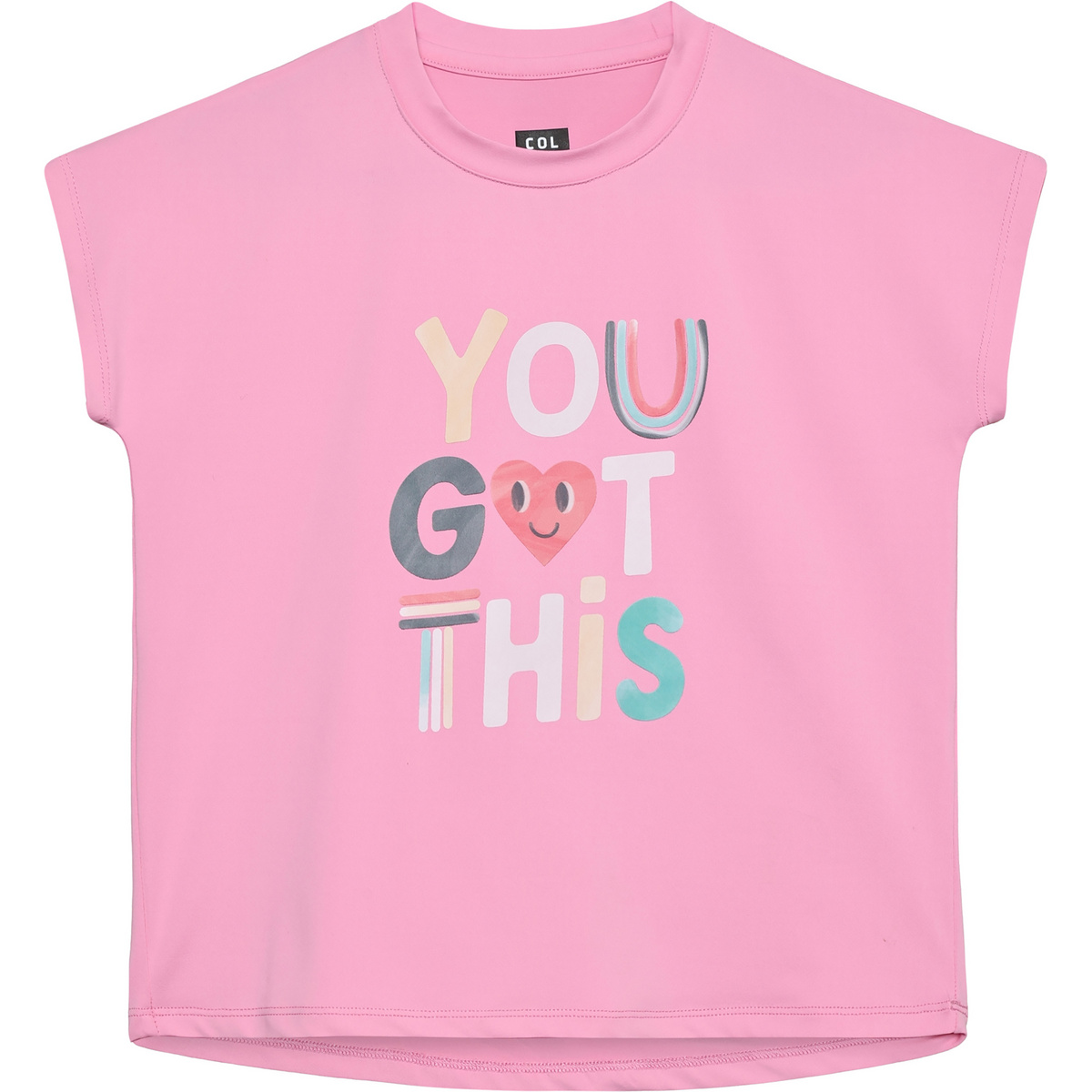 Color Kids Kinder Print T-Shirt (Größe 134, rosa)