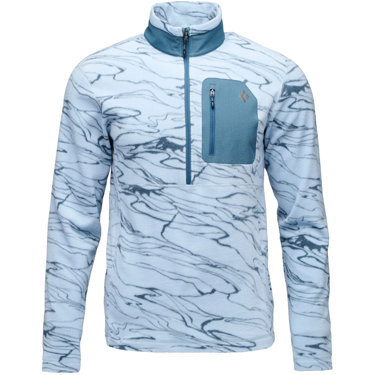 Black Diamond Herren Rift Half Zip Fleece Pullover (Größe M, blau)