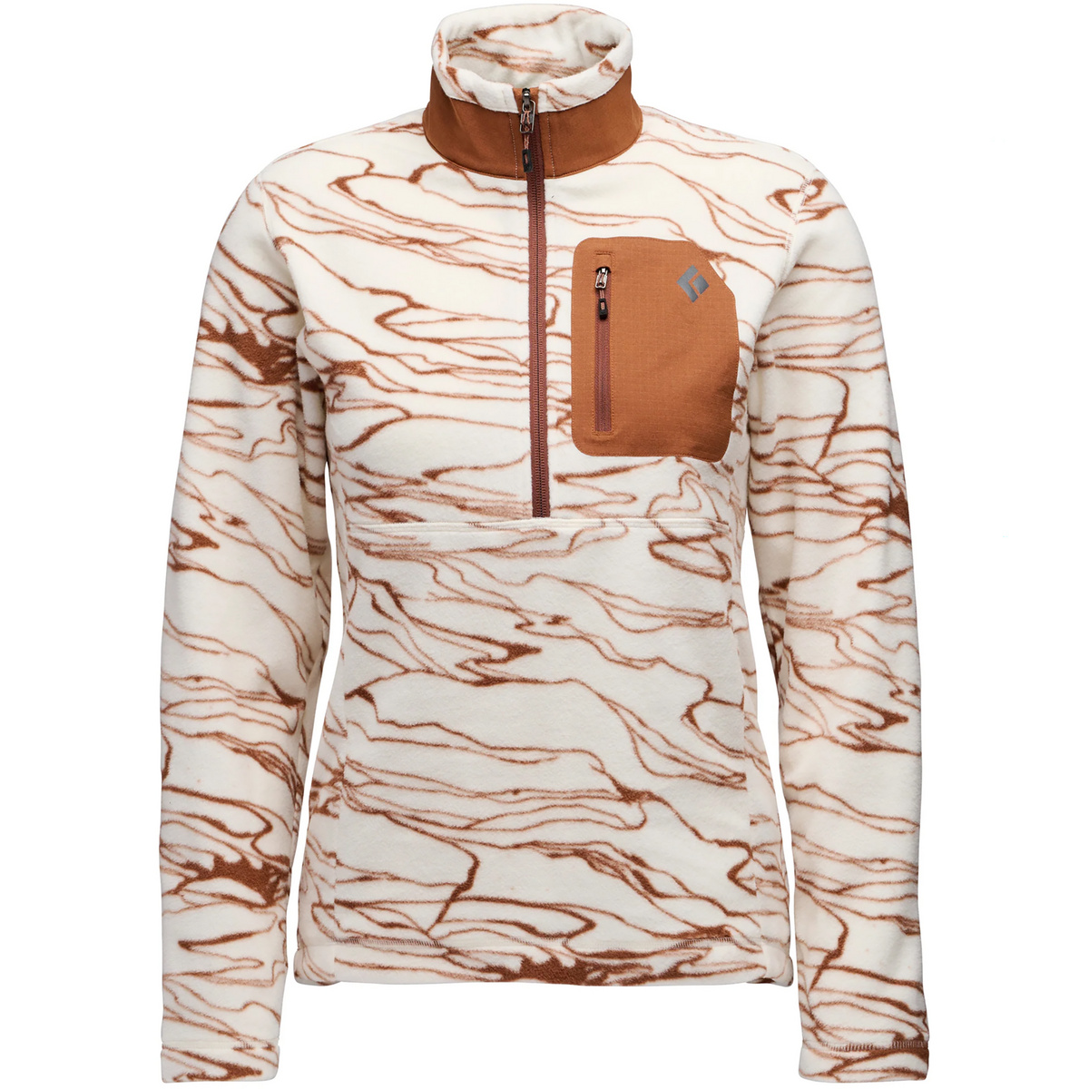 Black Diamond Damen Rift Half Zip Fleece Pullover (Größe M, beige)