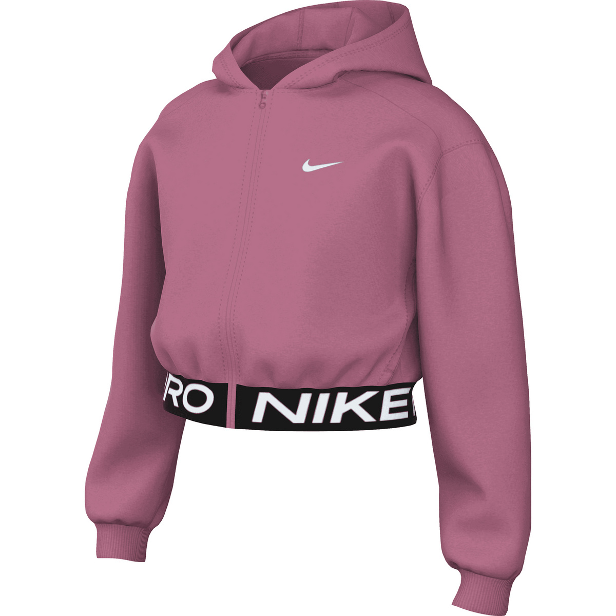 Nike Kinder NP Dri-Fit Fleece Hoodie Jacke (Größe M, pink)
