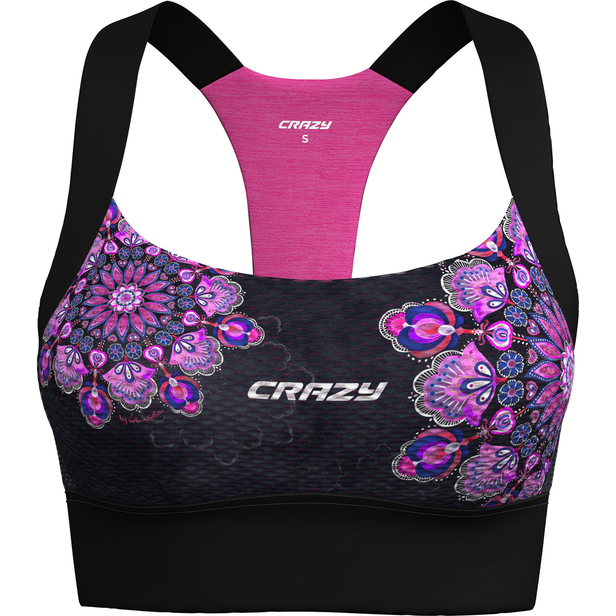 Crazy Damen Lightning Sport BH (Größe XS, lila)