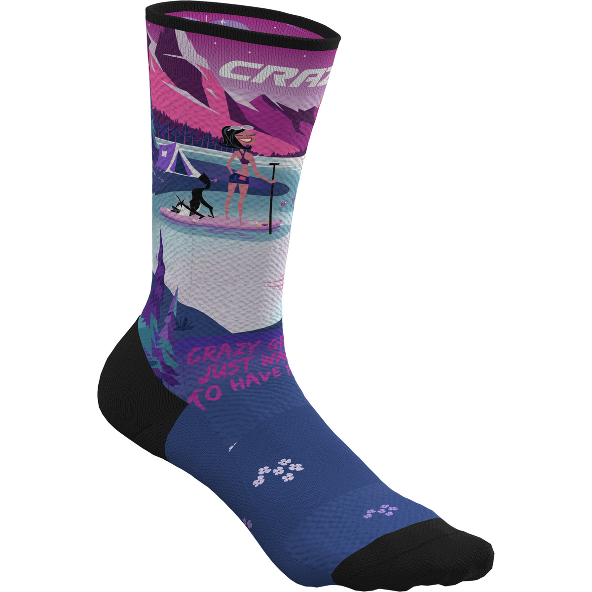 Crazy Crazy Socken (Größe 43 , blau)