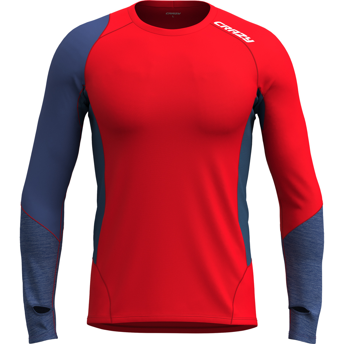 Crazy Herren Shot Longsleeve (Größe M, rot)
