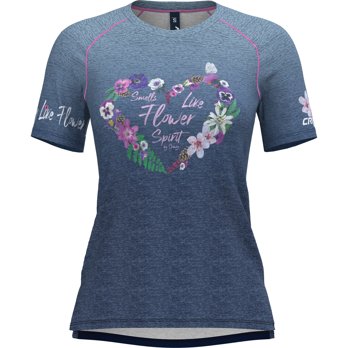 Crazy Damen Wonder Magic T-Shirt (Größe XS, blau)