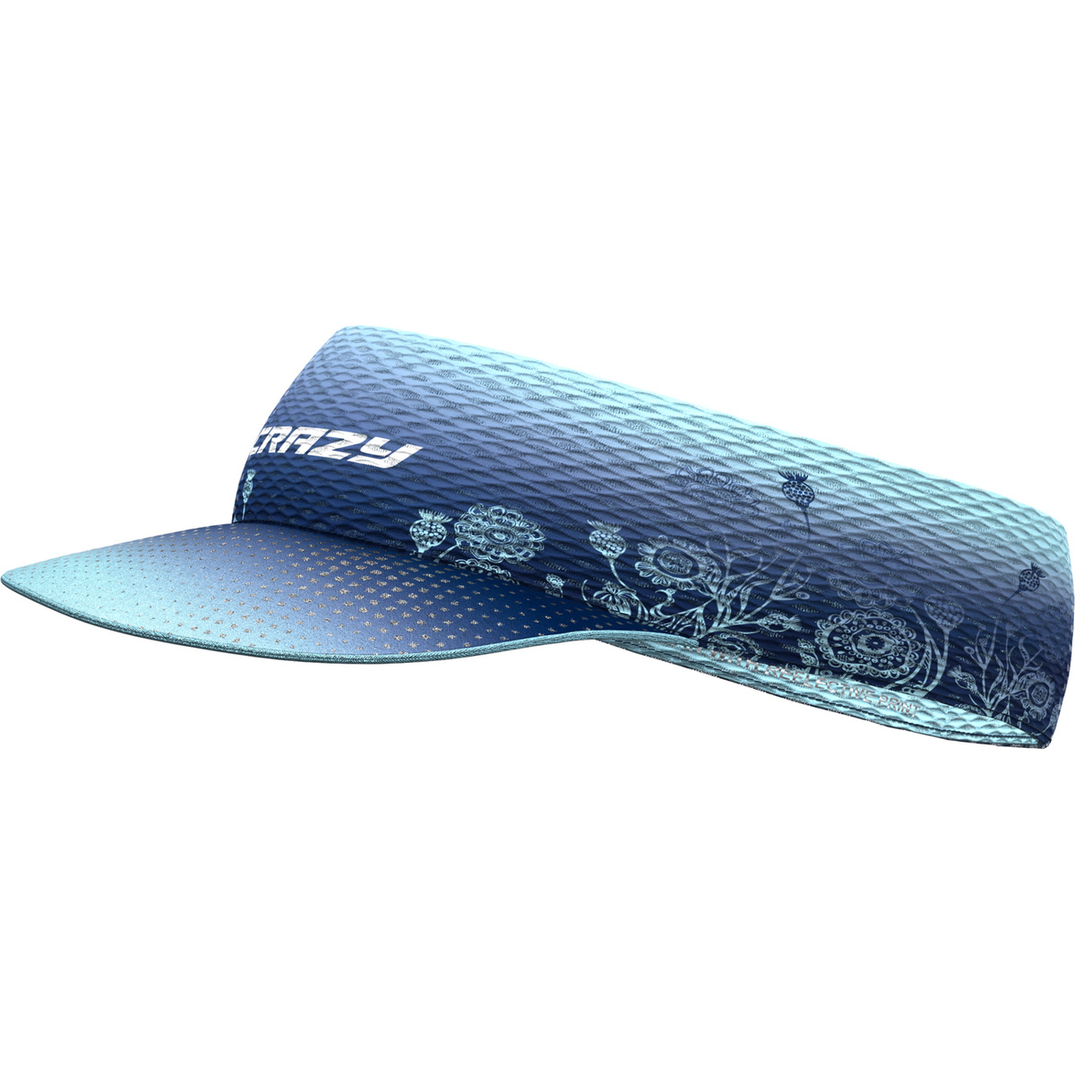 Crazy Pacman Visor Cap (Größe ONE SIZE, blau)