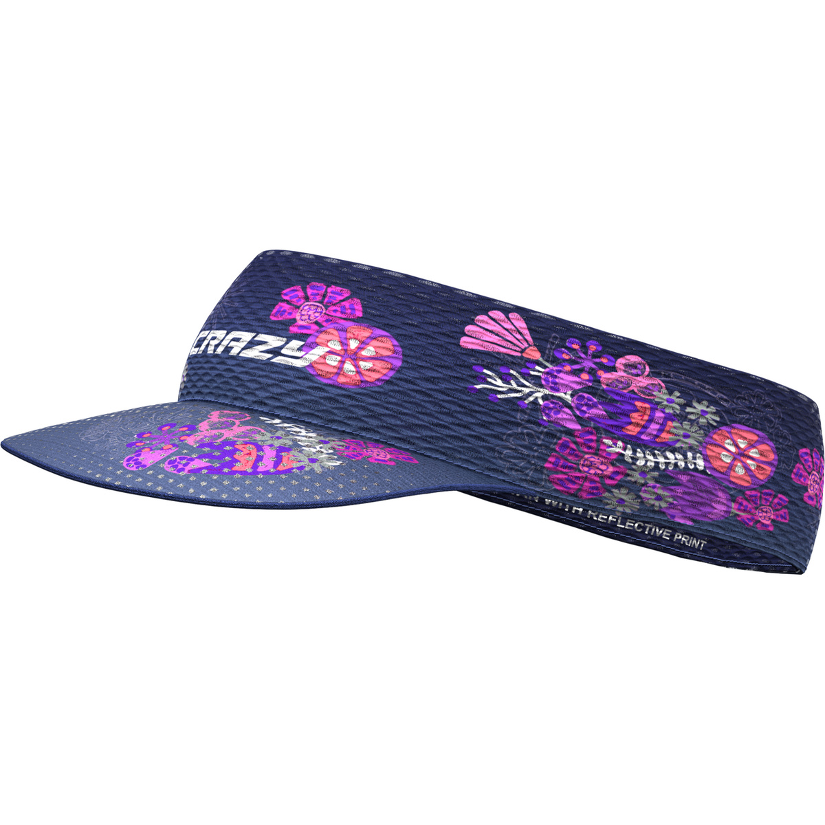 Crazy Pacman Visor Cap (Größe ONE SIZE, lila)