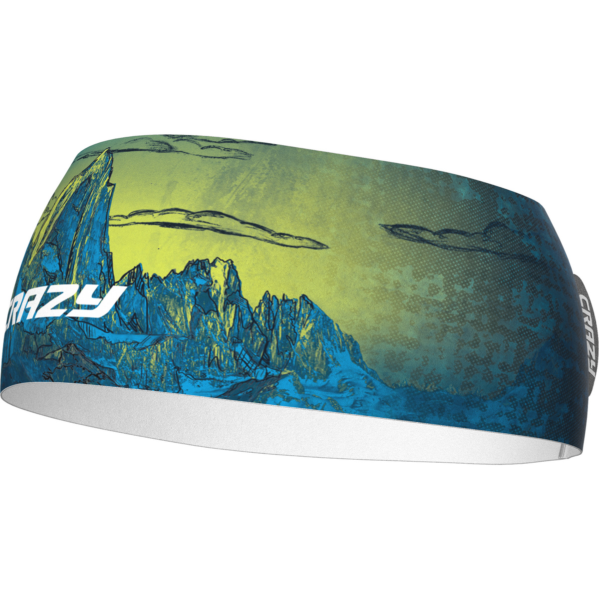 Crazy Sharp Cut Stirnband (Größe ONE SIZE, gruen)