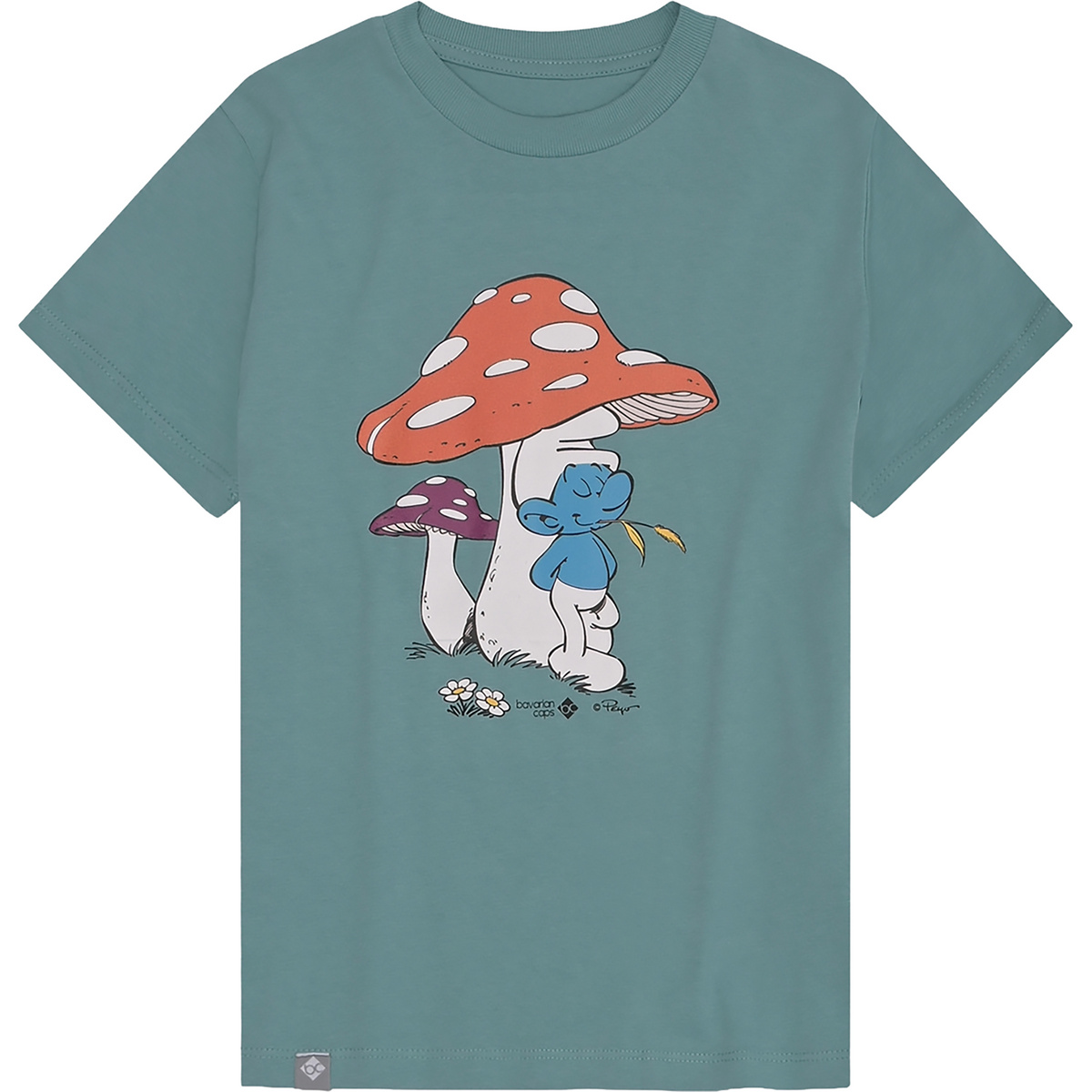 Image of Bavarian Caps Kinder Schlümpfe: Schwammerlschirm T-Shirt