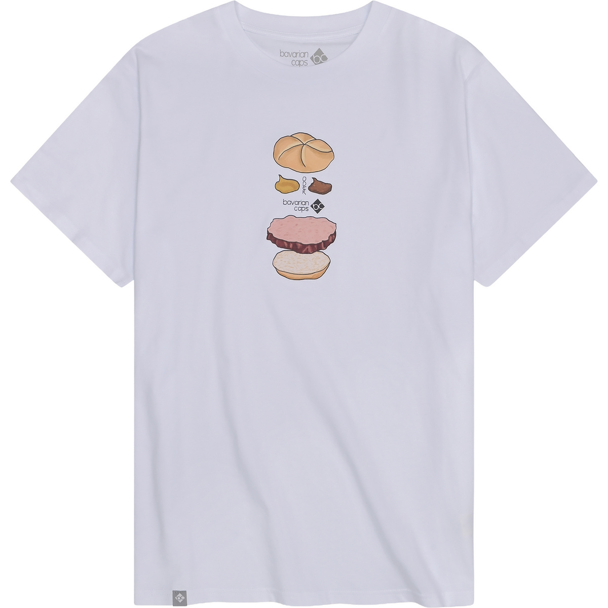 Image of Bavarian Caps Uomo Maglietta Bavarian Burger