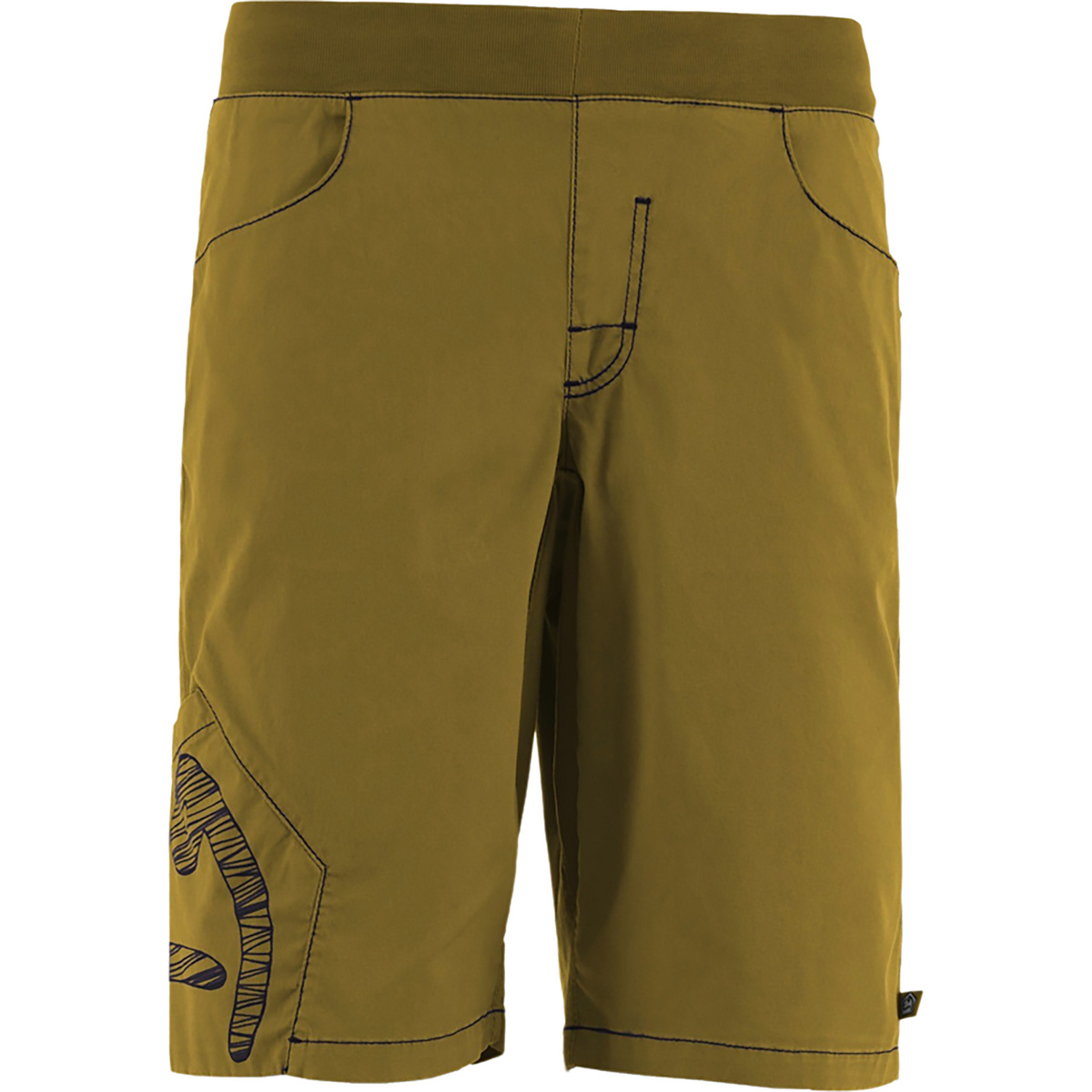 E9 Herren Pentago Peace Shorts (Größe M, oliv)