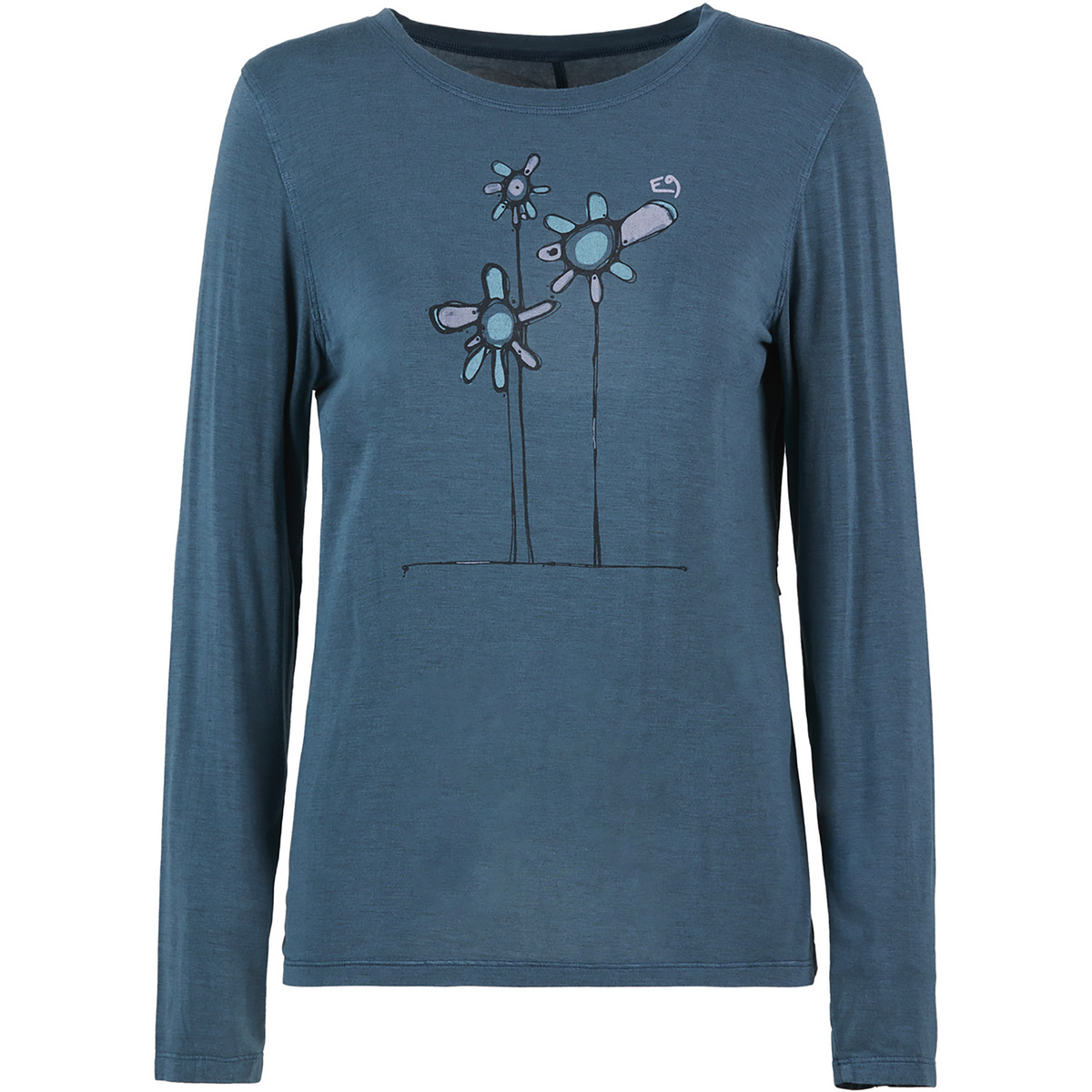 E9 Damen Marika Longsleeve (Größe XS, blau)
