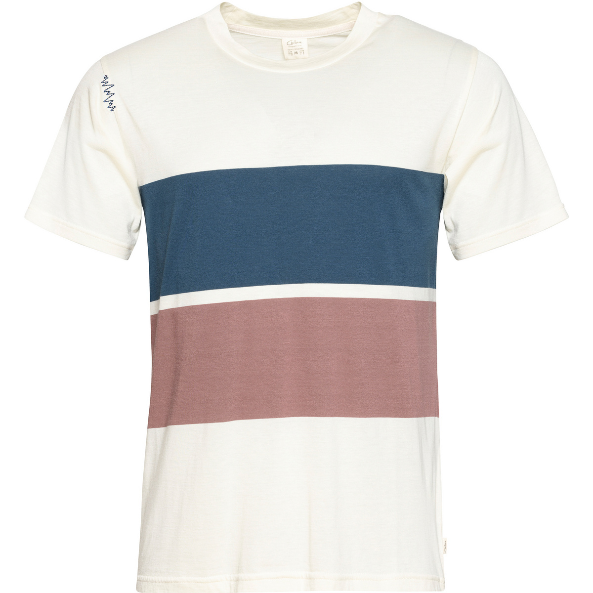 Chillaz Herren Klagenfurt Color Block T-Shirt (Größe S, weiss)
