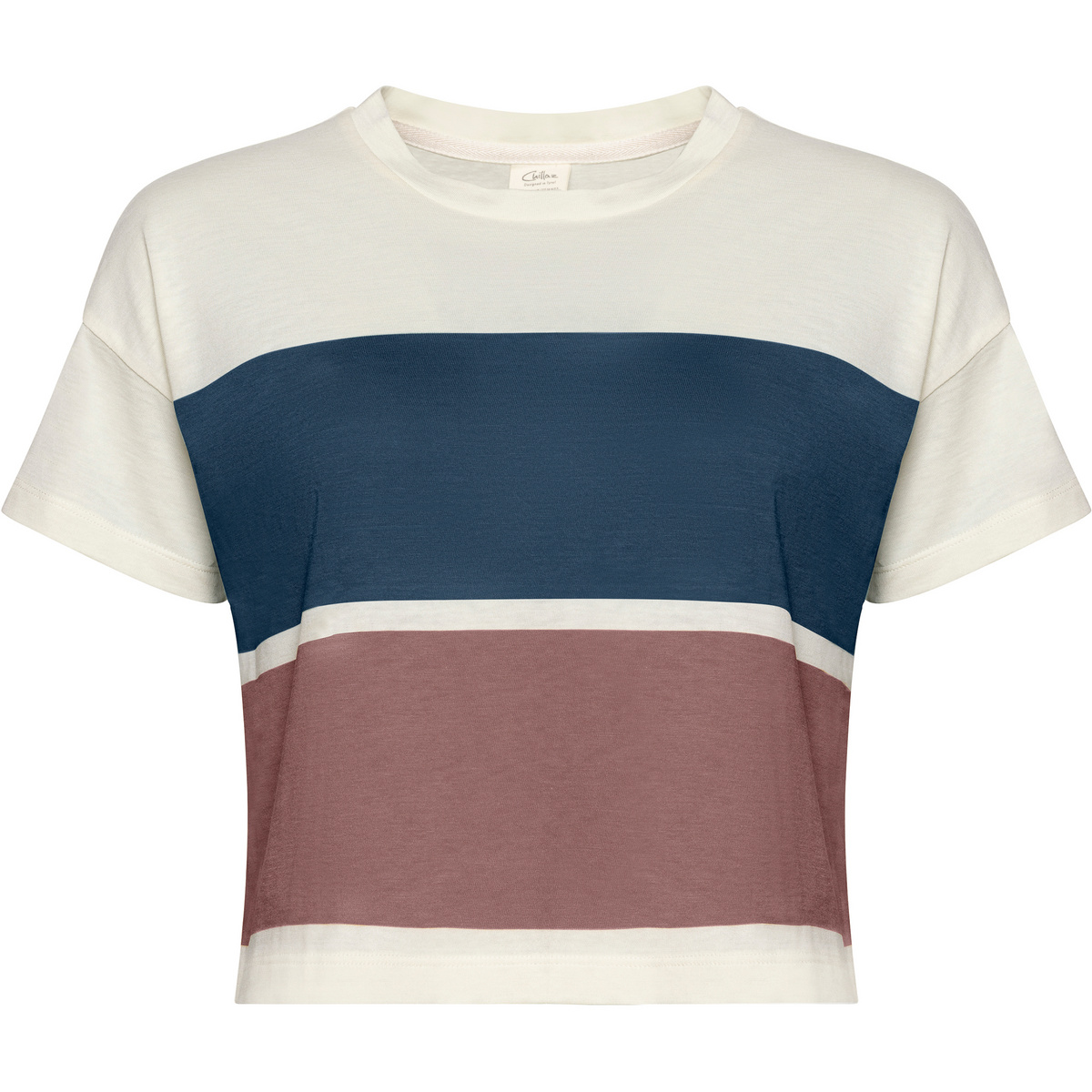 Chillaz Damen Paris Color Block T-Shirt (Größe XXL, beige)