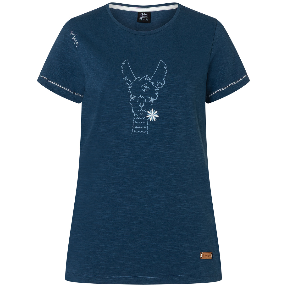 Image of Chillaz Donna Maglietta Bergzeit Gandia Happy Alpaca