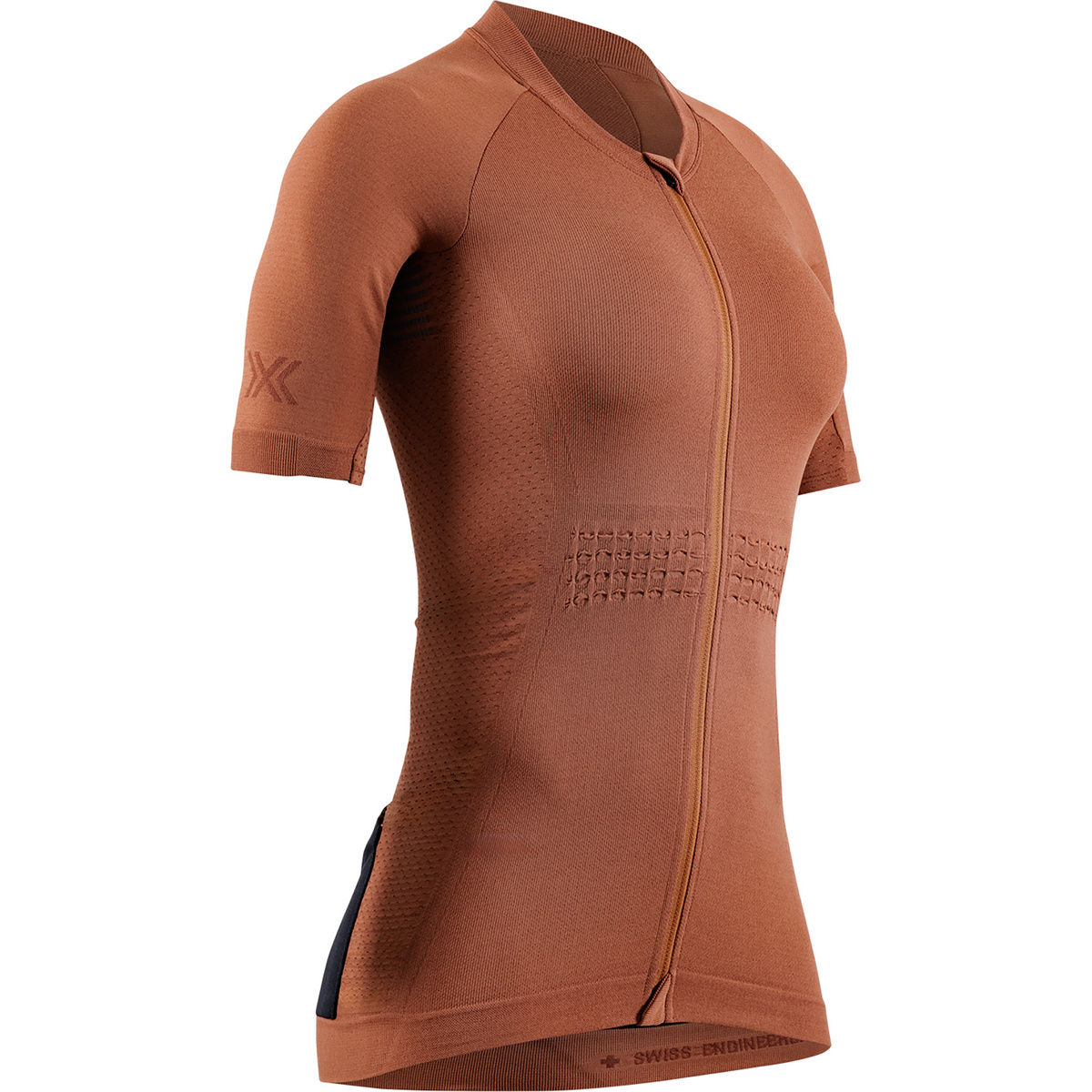 X-Bionic Damen Xceed Ride Trikot (Größe L, braun)