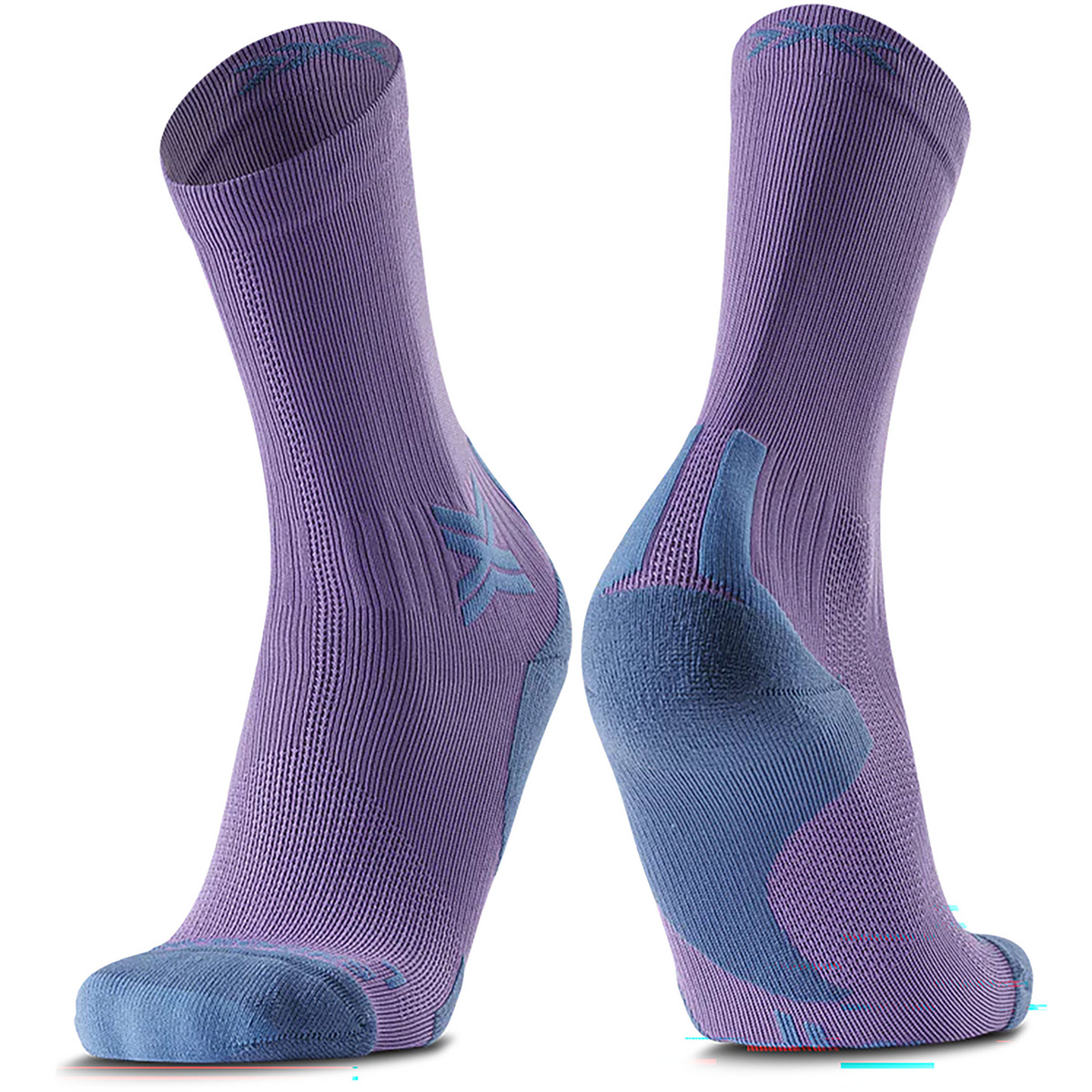 X-Bionic X-Socks Run Discover Crew Socken (Größe 45 , lila)