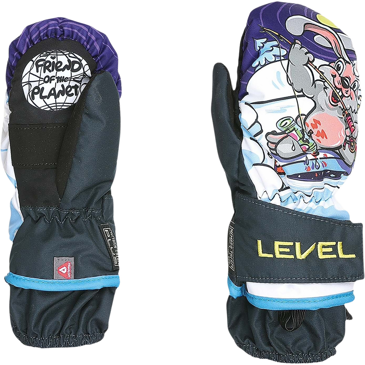 Level Kinder Animal Handschuhe (Größe S, blau)