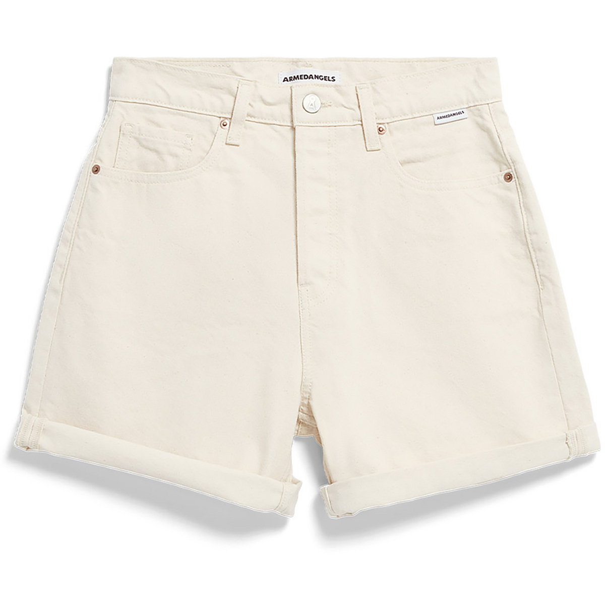 Armedangels Damen Sheaari Denim Shorts (Größe S, weiss)