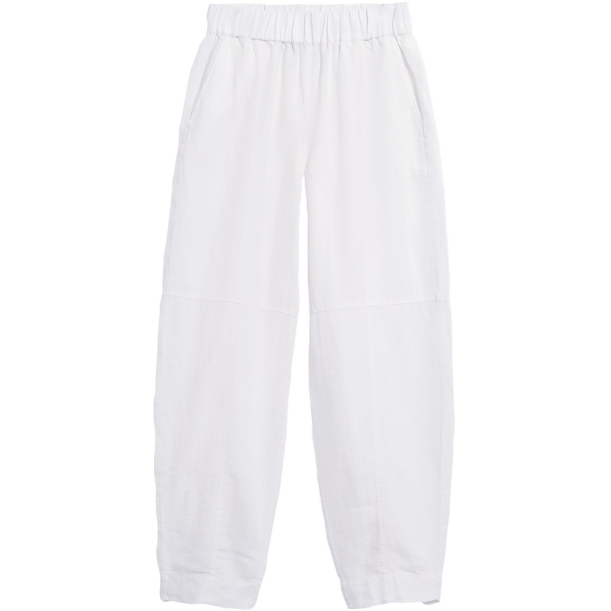 Image of Armedangels Donna Pantaloni Pure Linen Pull On Barrel