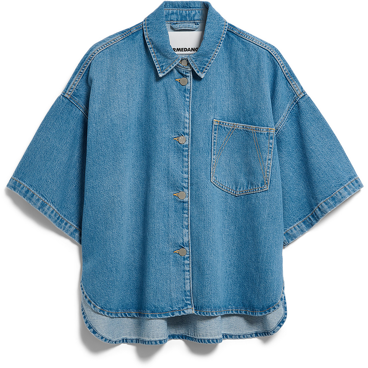 Image of Armedangels Donna Camicetta S Slv Denim