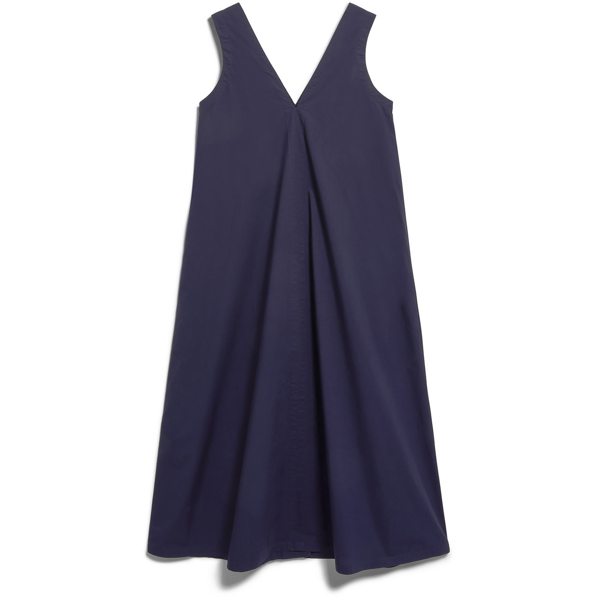 Image of Armedangels Donna Vestito Poplin Maxi V-Neck