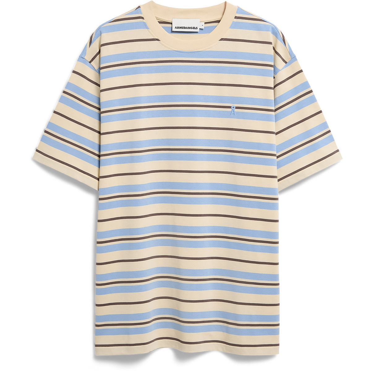 Image of Armedangels Uomo Maglietta Maarkos Stripes