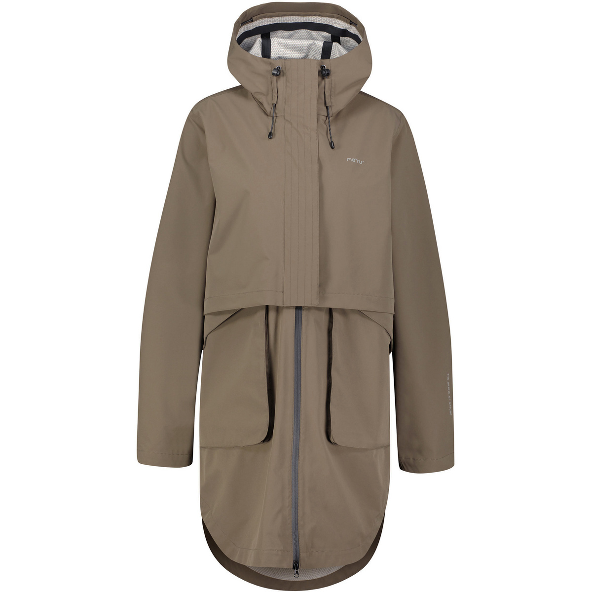 Bergzeit Basics Damen Meru Leira 3L Mantel (Größe XXL, braun)